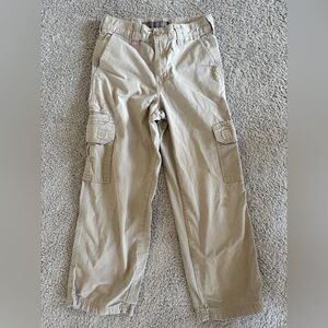 DICKIES Relaxed Boys Khaki Cargo Pocket Pants Size 8